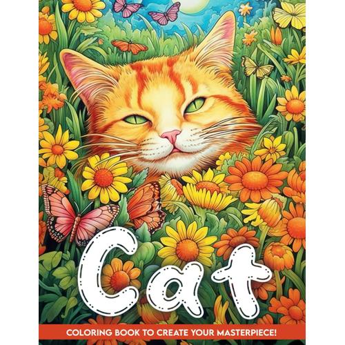 Cat Coloring Book: Immerse In The World Of Feline Beauty With This Cat Coloring Book, Great For Cat Enthusiasts And Pet Lovers