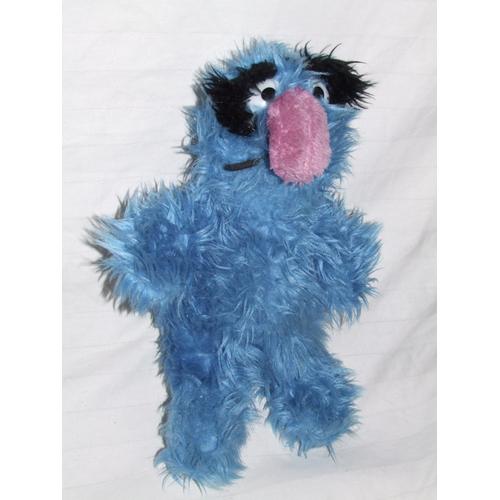 Herry Monster Hyacinthe Monstre Glouton 1 Rue Sésame Street Bleu Peluche De 33 Cm