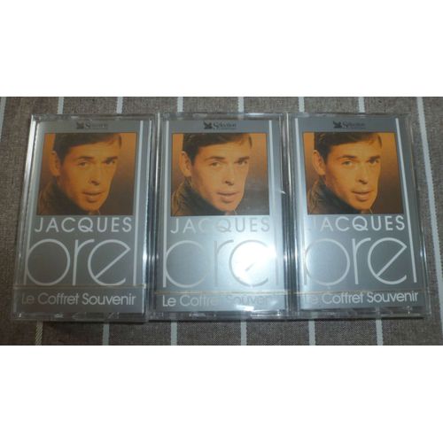 Jacques Brel - Le Coffret Souvenir Lot De 3 Cassettes  N° 1 -  3 Et 4 Neuves Emballees