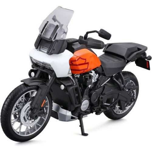 Véhicules Miniatures Die Cast 1/12 Moto Harley Davidson - 2021 Pan America 1250 - Orange Et Noire
