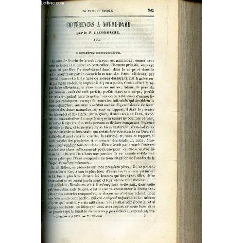 Conferences A Notre  Dame : 2eme Conference : L'homme Soumis A L'épreuve / Sermon Prononcé Pour La Construction D'une Église .