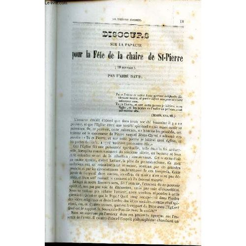 Discours Pour La Fete De La Chaire De St Pierre / Sermon Pour La Fete De L'epiphanie Sur Le Royaume De Jesus-Christ / 1ere Conference : Premiere Objection Populaire - Il N'y A Pas De Dieu.