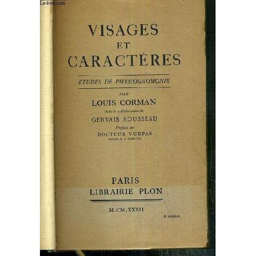 Visages Et Caracteres - Etudes De Physiognonomie