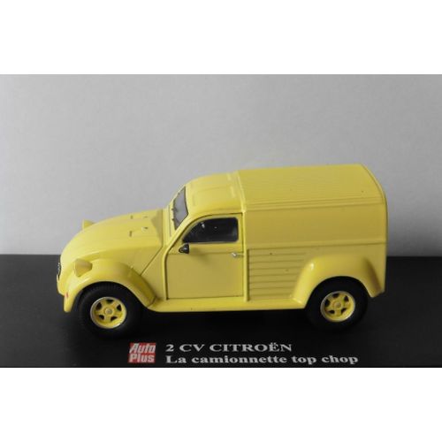Citroen 2cv Azu Camionnette Tolee Top Chop Autoplus Eligor 1/43 Jaune Yellow-Eligor