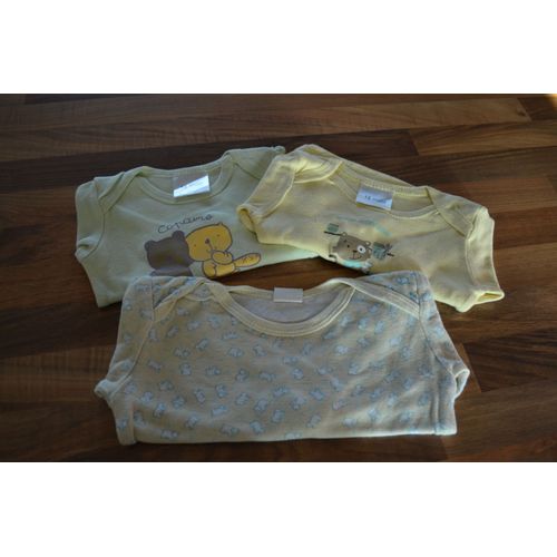 Lot De 3 Bodies 12 Mois Ml Mixte