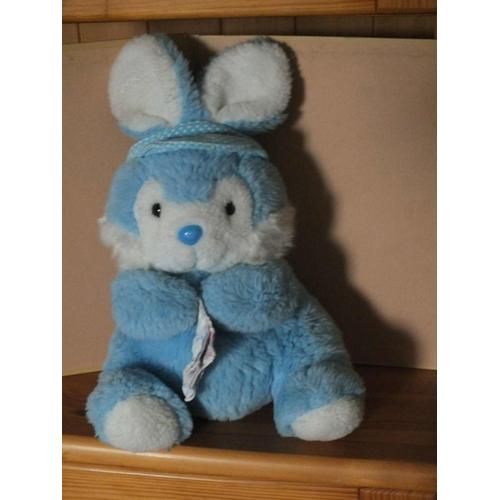 Lapin Bleu En Peluche