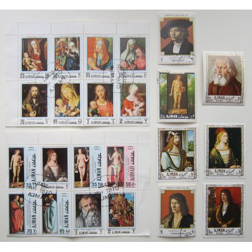 23 Timbres D'ajman Sur Dürer