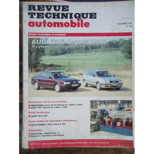 Revue Technique Automobile Audi 80 Depuis 1992 4 Cyl. Essence