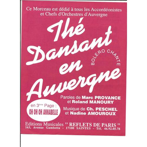 Thé Dansant En Auvergne (Boléro Chanté)