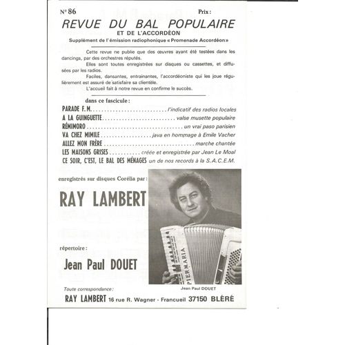 Revue Du Bal Populaire N° 86