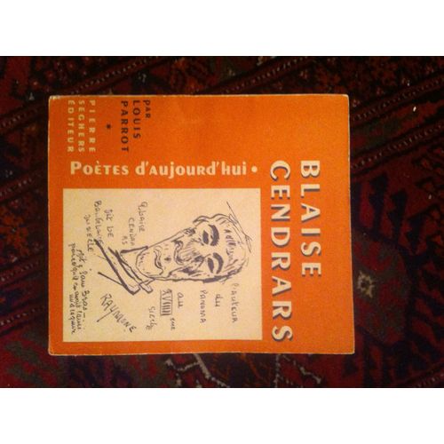 Blaise Cendrars Collection Poetes D'aujourd'hui Editions Pierre Seghers