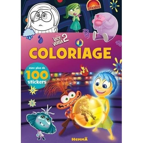 Disney Pixar Vice-Versa Coloriage Avec Plus De 100 Stickers