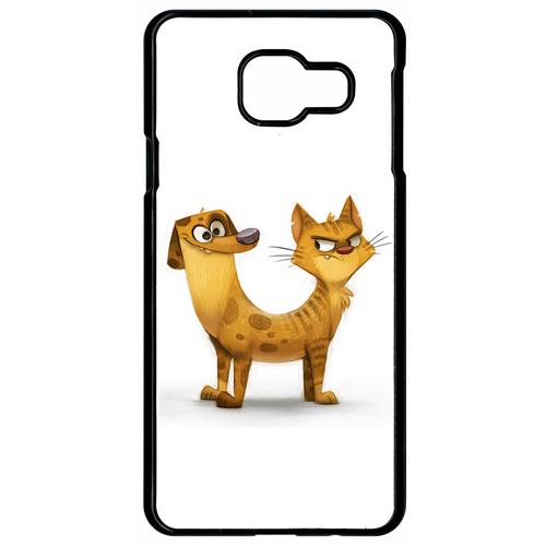 Coque Galaxy A9 (2016) - Funny Chienchat - Noir