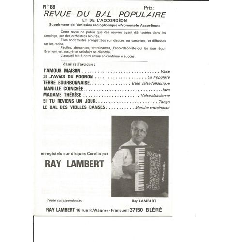 Revue Du Bal Populaire N° 88