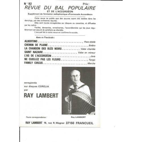 Revue Du Bal Populaire N° 92