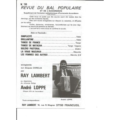 Revue Du Bal Populaire N° 96