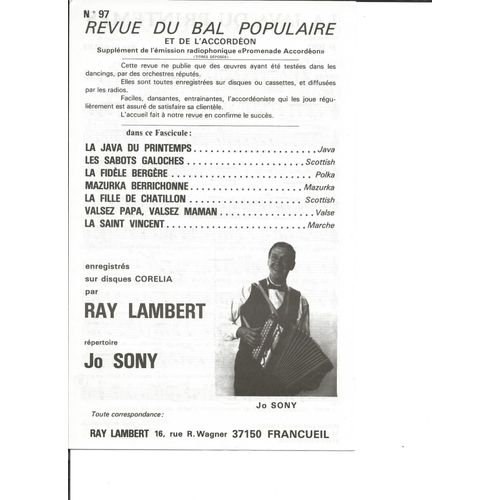 Revue Du Bal Populaire N° 97