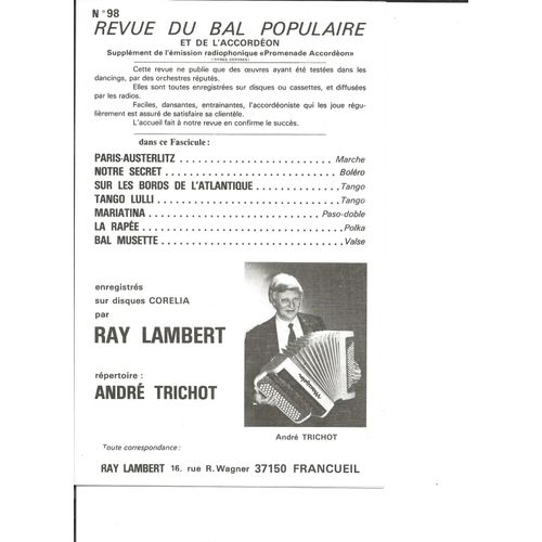 Revue Du Bal Populaire N° 98