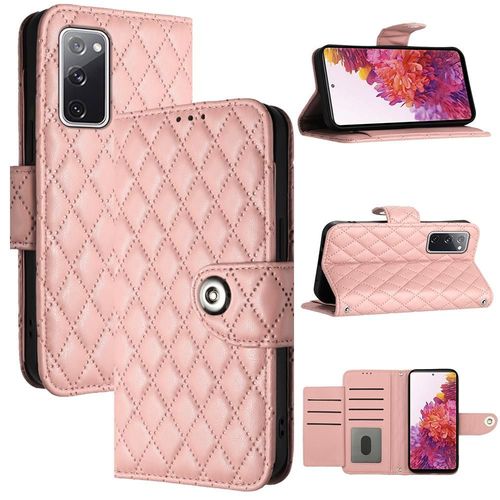 Étui Pour Samsung Galaxy S20 Fe 4g/5g Portefeuille Couverture Bande De Poignet Protection Élégante Antichoc Titulaire De La Carte - Couleur Orange