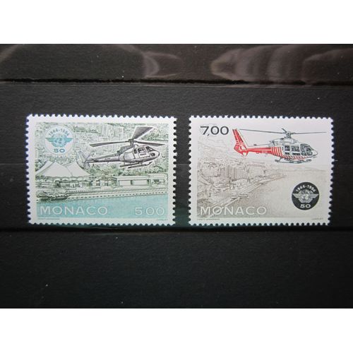 Monaco. Timbres N° 1951 Et 1952 (1994). 50eme Anniversaire De L O.A.C.I. (Organisation De L Aviation Civile Internationale).