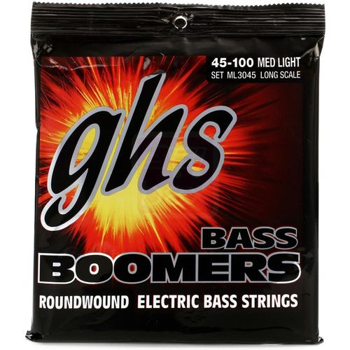 Ghs Ml3045 Bass Boomers Medium Light Long Scale Jeu De Cordes