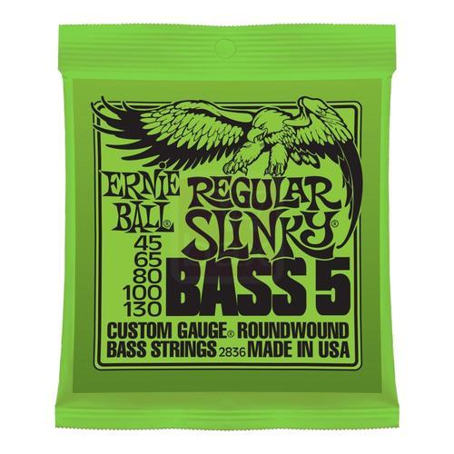 Ernie Ball 2836 Bass 5 Regular Slinky Jeu De Cordes Guitare Basse 5 Cordes