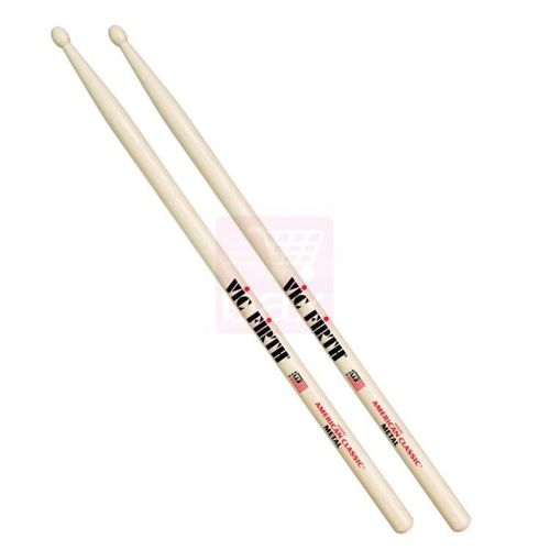 Vic Firth Cm Metal Paire De Baguettes Hickory Avec Olive En Bois