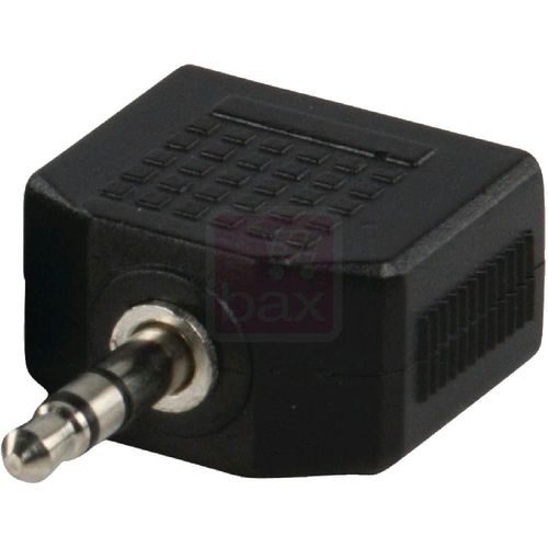 HQ Adaptateur 2x 3,5mm stéréo femelle - stéréo mâle 3,5mm