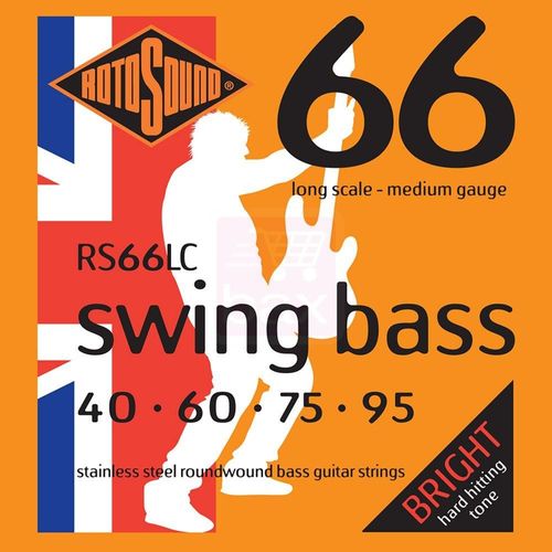 Rotosound 66lc Swing Bass 66 Jeu De Cordes Guitare Basse 40 - 95
