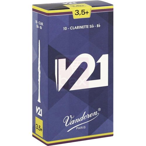 Vandoren V21 Anches Pour Clarinette Sib (Bb) 3,5+, 10 Pcs