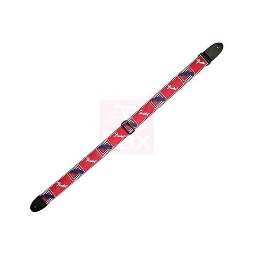 Fender Monogrammed Sangle De Guitare 2"" Bleu-Blanc-Rouge