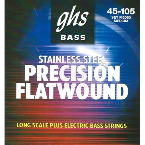 Ghs M3050 Bass Precision Flats Medium Long Scale Plus Jeu De Cordes