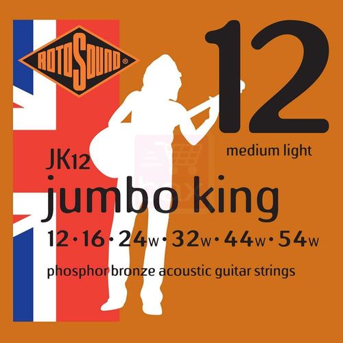 Rotosound Jk12 Jumbo King Jeu De Cordes Guitare Folk 012 - 054