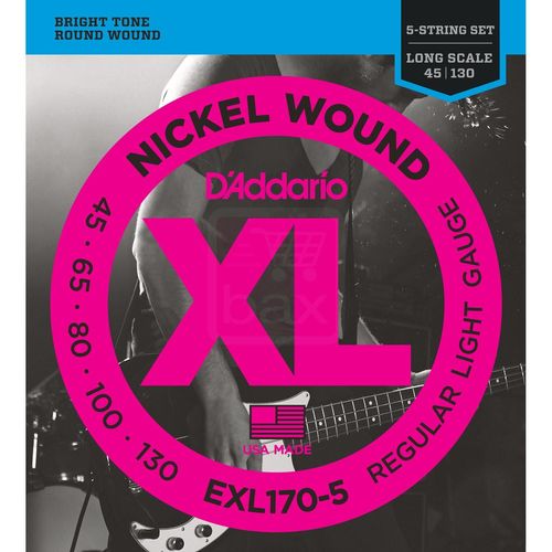 Daddario Exl170-5 Jeu De 5 Cordes Pour Basse Électrique