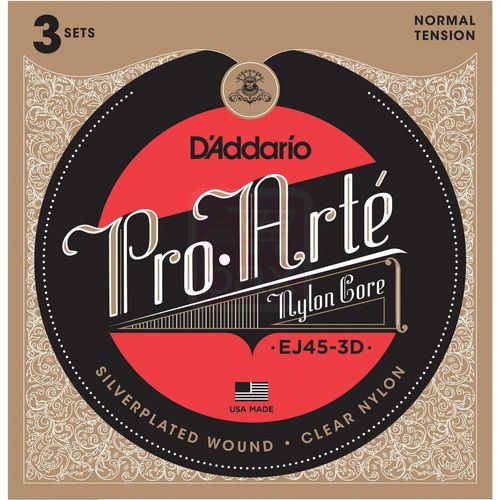 Daddario Ej45-3d 3 Jeux De Cordes Pour Guitare Classique