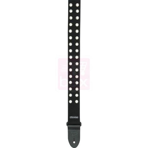 Dunlop D38-19bk Sangle De Guitare Black With Holes