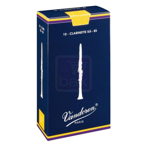 Vandoren Traditional Boîtes De 10 Anches Pour Clarinette Sib, Force 4