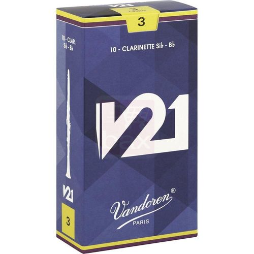 Vandoren V21 Anches Pour Clarinette Sib (Bb) 3, 10 Pcs