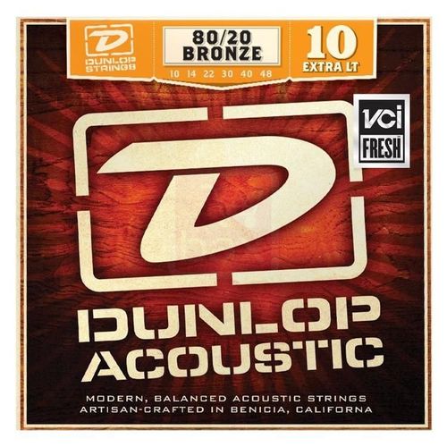 Dunlop Dab1048 Jeu De Cordes Guitare Folk Extra Light