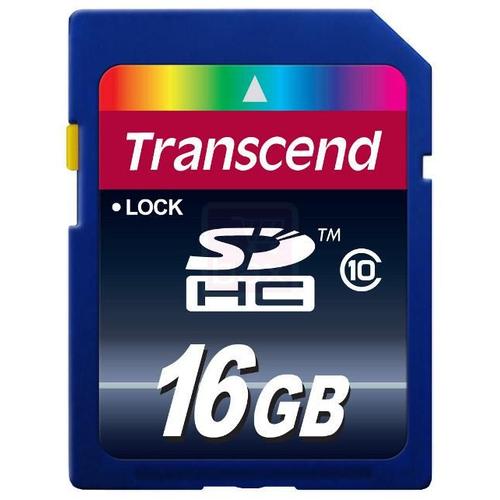 Transcend - Carte mémoire flash - 16 Go - Class 10 - SDHC