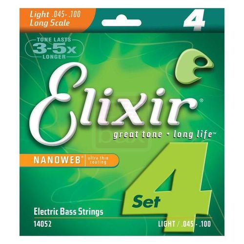 Elixir 14052 Nanoweb Jeu De Cordes Pour Basse Électrique