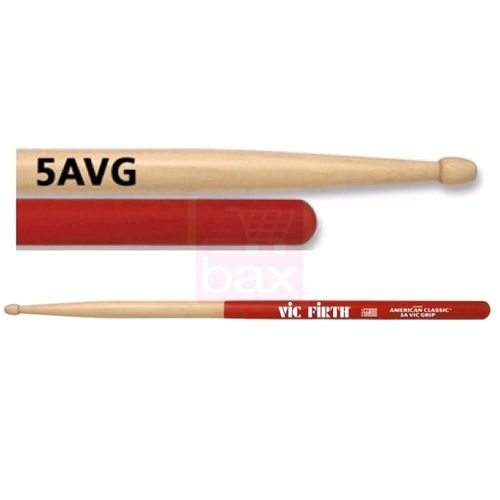 Vic Firth 5avg Vic Grip Baguettes Hickory 5a Avec Olive En Bois