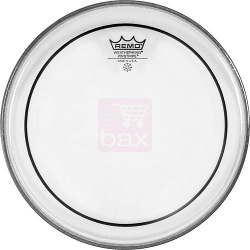Remo Ps-0313-00 Pinstripe  Peau Transparente Caisse Claire/Tom Pinstripe 13''