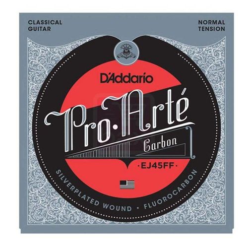 Daddario Ej45ff Pro Arte Carbon Jeu De Cordes Pour Guitare Classique