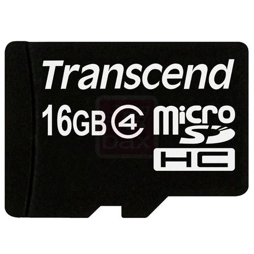 Transcend - Carte mémoire flash (adaptateur microSDHC - SD inclus(e)) - 16 Go - Class 4 - micro SDHC