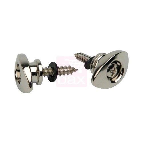 Planet Waves Eep202 Elliptical End Pins Strap Locks Chrome