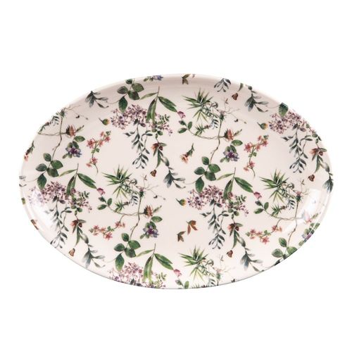 Plat Ovale Champêtre 40x27 Cm