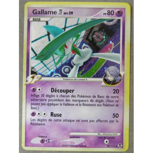 Pokemon - Gallame Niv.59 - 20/111 - Rare Holo
