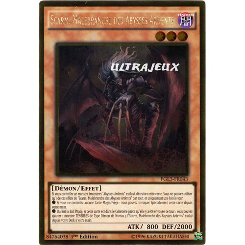 Yu-Gi-Oh! - Pgl3-Fr043 - Scarm, Malebranche Des Abysses Ardents - Gold Rare