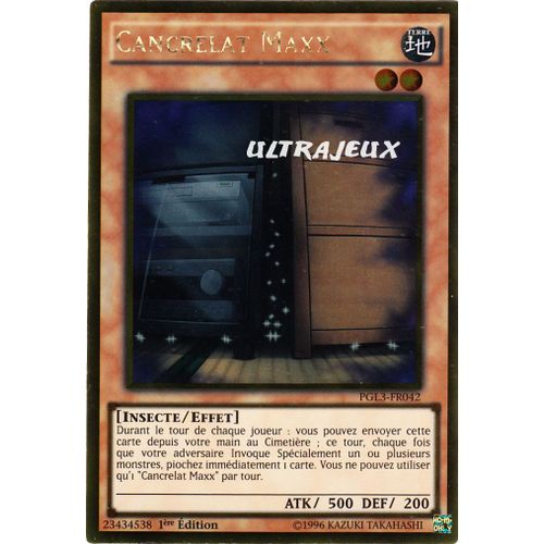 Yu-Gi-Oh! - Pgl3-Fr042 - Cancrelat Maxx - Gold Rare